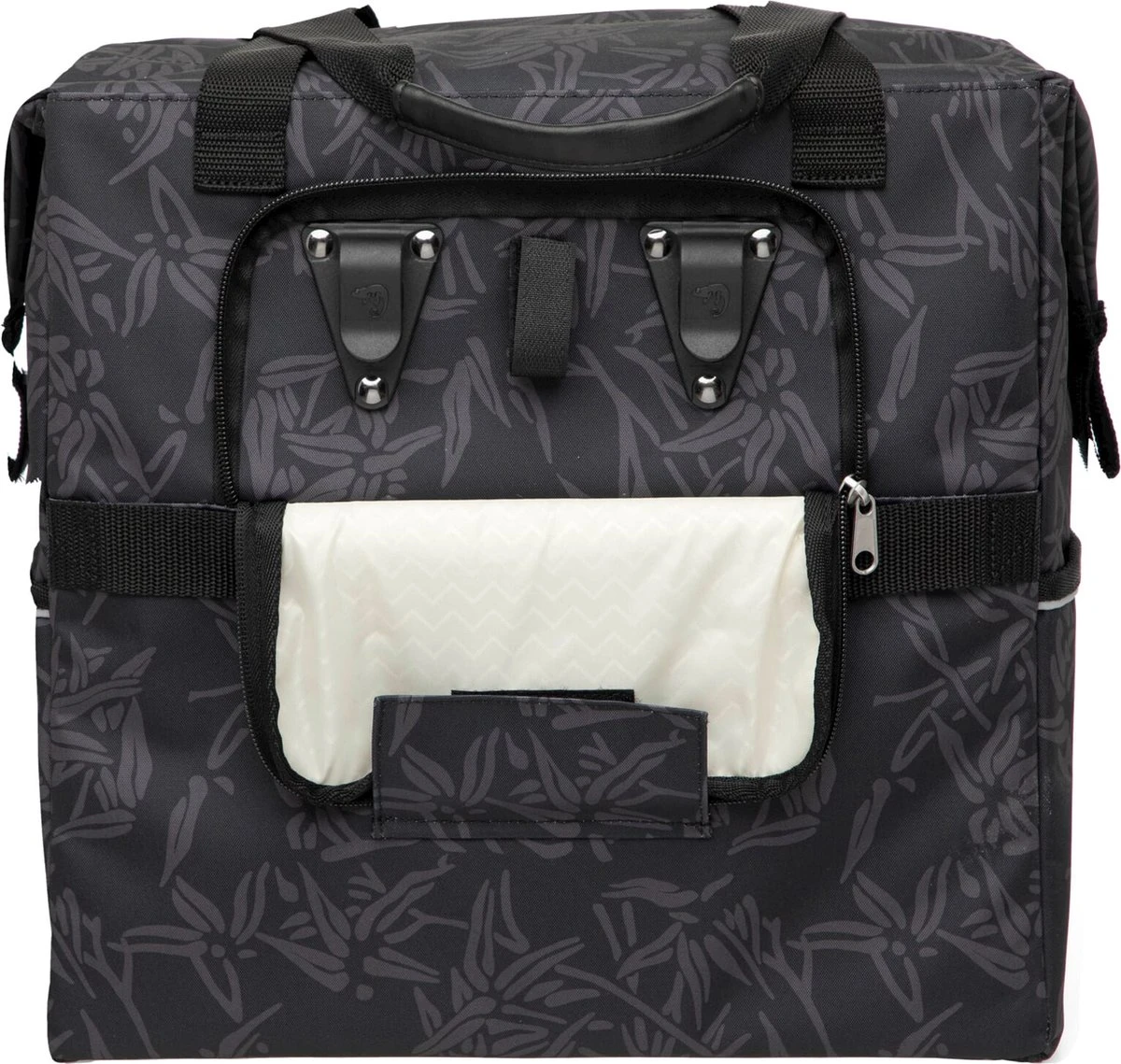 New Looxs Camella Bamboo Enkele Fietstas Shopper - Afneembaar - 24,5 Liter - Zwart 7 New Looxs Camella Bamboo Enkele Fietstas Shopper - Afneembaar - 24,5 Liter - Zwart - Afbeelding 7