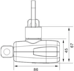 Fietsslot ART 2 Sterren - Top Lock - 90cm -BASIL Verkoop 1200x1140