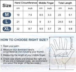 Plugstore - Fietshandschoenen Outdoor Thermisch Waterdicht Antislip Grip Lichtgewicht Touchscreen Winddicht Winter Warme Liner Handschoen Voor Mannen & Vrouwen Voor Rijden Lopen Hardlopen Skiën Werk Jacht Klimmen (zwart) -BASIL Verkoop 1200x1141 14