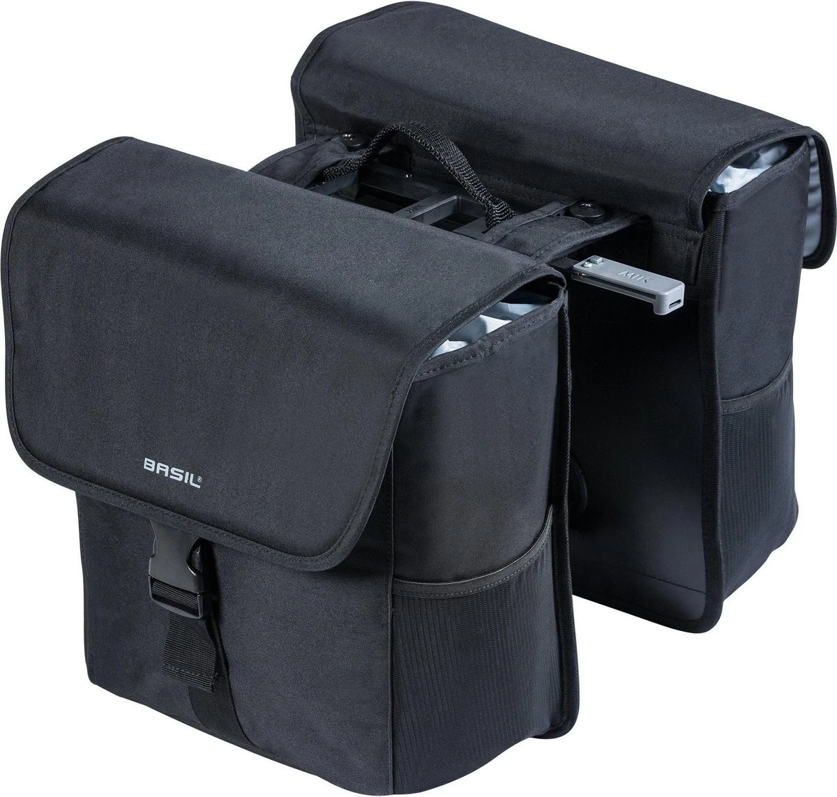 Basil GO Dubbele Fietstas MIK - Zwart - 16 Liter 9 Basil GO Dubbele Fietstas MIK - Zwart - 16 Liter - Afbeelding 9
