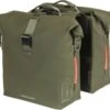 Basil SoHo Dubbele Fietstas Nordlicht - Mosgroen - 41 Liter