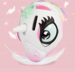 Merkloos Helm - Verstelbaar - 49 Tot 55 Cm -Eenhoorn - Unicorn - Fietsbescherming - Fietshelm - Kinderen - Meisjes - Jongens - Unisex - Valbescherming - Lichaamsbescherming - Skate Helm - Skeeleren - Fietsen - Hoofdbescherming -BASIL Verkoop 1200x1152