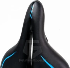 Voltano City / Tour Fietszadel - Comfortabel Gel Zadel - Met Uitsparing - Unisex - Zwart / Blauw - Elastomeren Vering Voor Extra Comfort -BASIL Verkoop 1200x1154 10