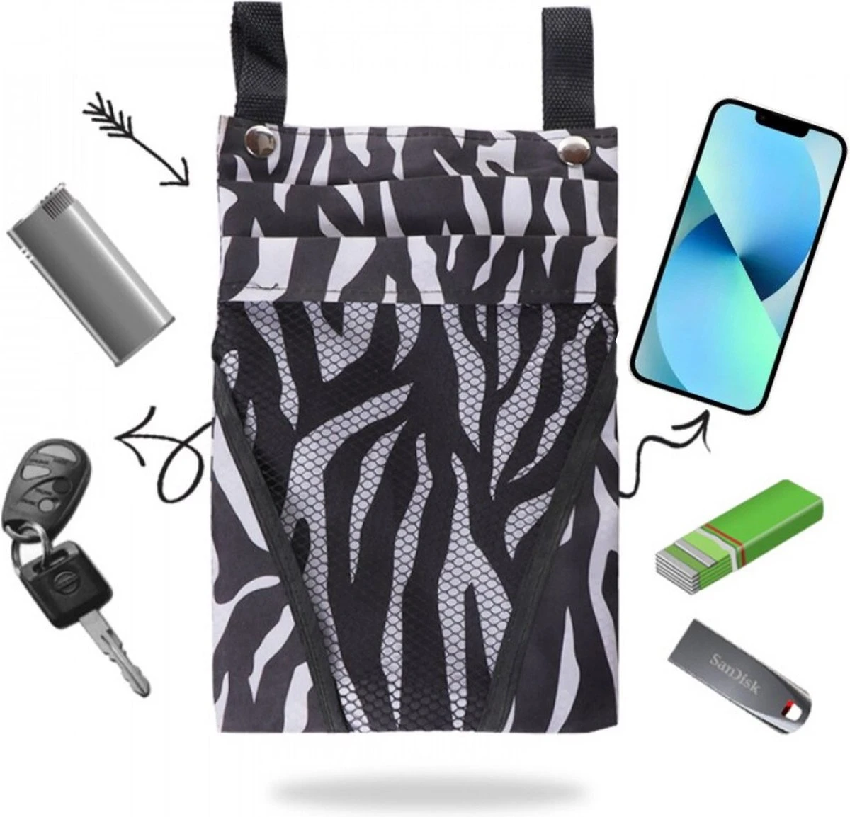 Merkloos Fietstas - Stuurtas - Fiets Opbergtas - Waterafstotend - Afneembaar - Zwart 2 Merkloos Fietstas - Stuurtas - Fiets Opbergtas - Waterafstotend - Afneembaar - Zwart - Afbeelding 2