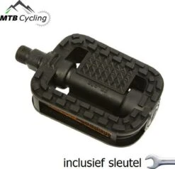 Fiets Pedalen Inclusief Bevestiging Gereedschap - Anti Slip - Trappers Voor Fiets Met Reflector - 14.2mm Schroefdraad - 9/16 Inch -Zwart -BASIL Verkoop 1200x1155 8