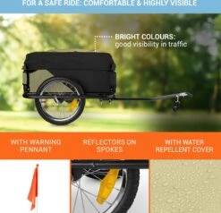 Mountee Rijwielaanhanger Trekker 130l 60kg Stalen Buis -BASIL Verkoop 1200x1158 1