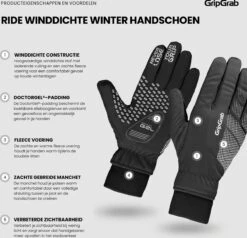 GripGrab - Ride Windproof Winter Gevoerde Padded Fietshandschoenen - Zwart - Unisex - Maat XL 8 GripGrab - Ride Windproof Winter Gevoerde Padded Fietshandschoenen - Zwart - Unisex - Maat XL -BASIL Verkoop 1200x1158 16