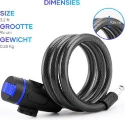 ICruise® - Fietsslot - Kabelslot - Cijferslot - Slot - Voor Fietsen En Elektrische Steps -BASIL Verkoop 1200x1158 4