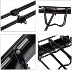 Merkloos Bagagedrager Fiets - Bagagerek Met Zadelpenbevestiging - Aluminium - Zwart - Geschikt Voor Mountainbike & Racefiets -BASIL Verkoop 1200x1159 6