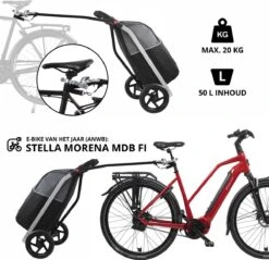 Shoppingcruiser 2 In 1 Boodschappentrolley Voor Achter De Fiets - Fietskar - Robuuste Boodschappenwagen - Allround Bagagekar -BASIL Verkoop 1200x1160 8