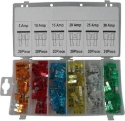 Benson Steekzekeringen Set - 120 Delig - Div Soorten AMP Zekeringen -BASIL Verkoop 1200x1163 13