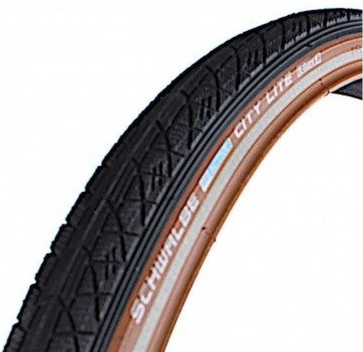 Schwalbe Buitenband City Lite 28 X 1 5/8 X 1 3/8 (37-622) Zwart/bruin 3 Schwalbe Buitenband City Lite 28 X 1 5/8 X 1 3/8 (37-622) Zwart/bruin - Afbeelding 3