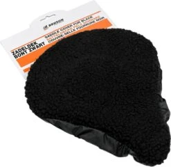 Benson Universele Fiets Zadeldek - Imitatie Schapenvacht - Bont - Zwart -BASIL Verkoop 1200x1165 17