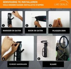 Merkloos Fiets Ophangsysteem | Fietshaak | Muurbeugel Fiets | Fiets Ophangbeugel | Fietsbeugel | Fietsenrek | Fiets Ophangen | Tot 25 KG 10 Merkloos Fiets Ophangsysteem | Fietshaak | Muurbeugel Fiets | Fiets Ophangbeugel | Fietsbeugel | Fietsenrek | Fiets Ophangen | Tot 25 KG -BASIL Verkoop 1200x1165 9