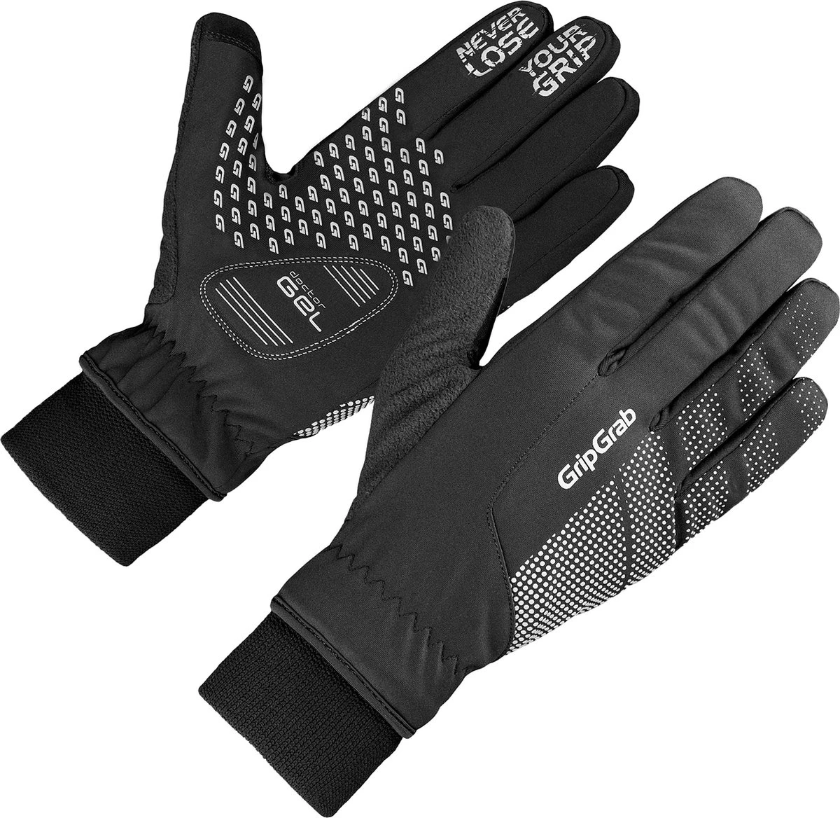 GripGrab - Ride Windproof Winter Gevoerde Padded Fietshandschoenen - Zwart - Unisex - Maat XL 1 GripGrab - Ride Windproof Winter Gevoerde Padded Fietshandschoenen - Zwart - Unisex - Maat XL