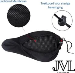 JML Sport Fiets Zadeldek 3D - Gel Gleuf - Fietszadeldek - Zadelhoes - Siliconen - Pad - Fietsen - Zitkussen - Fietszadelhoes - Zadel - Dek - Hoes - Nieuwste Technologie -BASIL Verkoop 1200x1170 14