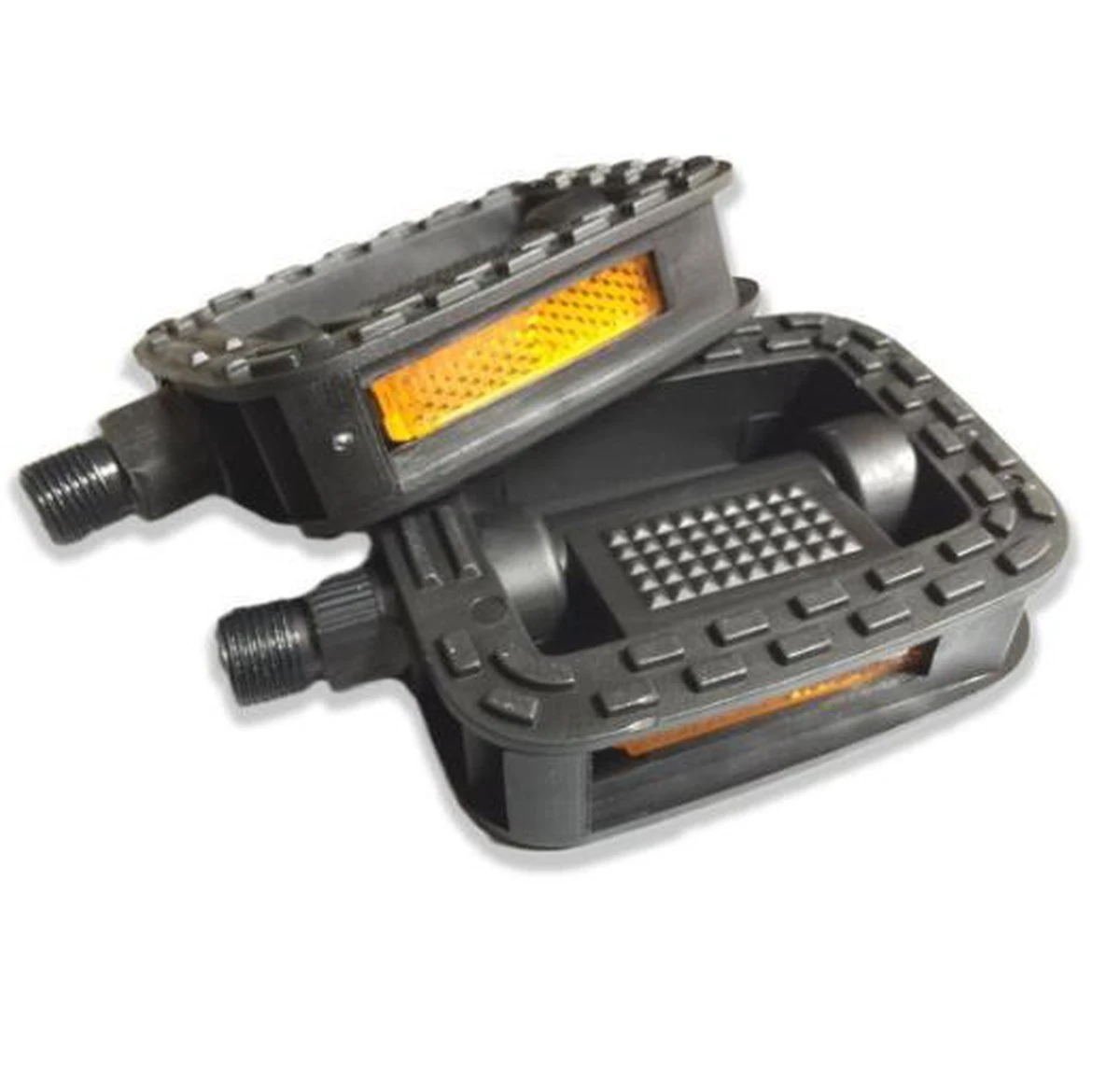 Fiets Pedalen - Anti Slip - Trappers Voor Fiets Met Reflector - 14.2mm Schroefdraad - 9/16 Inch -Zwart 9 Fiets Pedalen - Anti Slip - Trappers Voor Fiets Met Reflector - 14.2mm Schroefdraad - 9/16 Inch -Zwart - Afbeelding 9