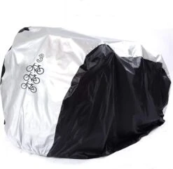 Fiets Beschermhoes - 210D + Zadelhoes + Opbergtas - Voor 2 - 3 Fietsen - Alle Weersinvloeden - 110 X 80 X 200 Cm (B*H*L) -BASIL Verkoop 1200x1170 8