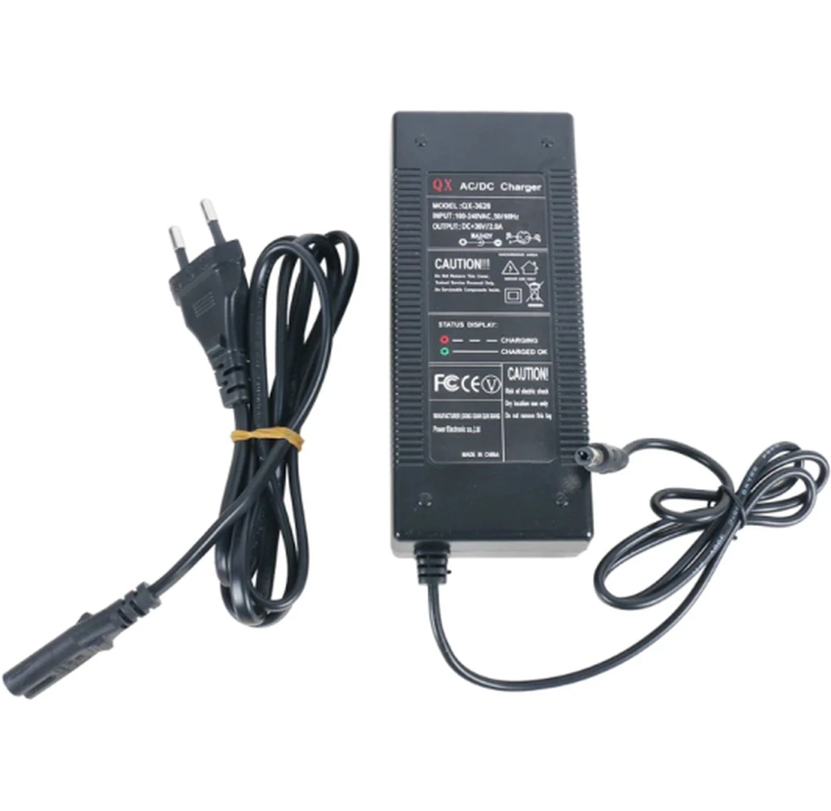 Oplader Windgoo/Moovway/Gyrobooder B19 B20 DC2.5 42V / 2A 1 Oplader Windgoo/Moovway/Gyrobooder B19 B20 DC2.5 42V / 2A