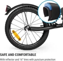 Klarfit Follower Fietsaanhanger Set - Fietskar 16" Luchtband - Aanhangwagen 35 Kg Belastbaarheid - Transporttas 120 Liter -BASIL Verkoop 1200x1173 9