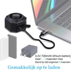 Titan Fietsalarm (2023 Model ) - Fietsalarm - Fietsslot Met Alarm - Alarm Met Afstandsbediening 14 Titan Fietsalarm (2023 Model ) - Fietsalarm - Fietsslot Met Alarm - Alarm Met Afstandsbediening -BASIL Verkoop 1200x1176 4