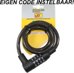 Stahlex Fietsslot Kabelslot Cijferslot 10mm X 1m Zwart -BASIL Verkoop 1200x1177 2