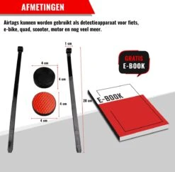 Airtag Bike Mount Compatibel Met Apple AirTag Fietsmontage Reflector Antidiefstal Tracering Zwart Montagegereedschap Fiets AppleAirtag AirTag Fiets -BASIL Verkoop 1200x1177