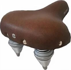 Selle Comfort Zadel Retro 25 X 23 Cm Unisex Gel/staal Bruin