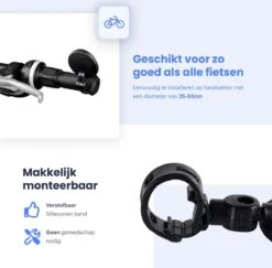 Merkloos Fietsspiegel - Set Van 2 - EBike Fiets Spiegel - Verstelbaar - Achteruitkijkspiegel Fiets - Links En Rechts - Extra Voordelig -BASIL Verkoop 1200x1180 9