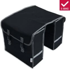 Lynx Dubbele Fietstas - Zwart -BASIL Verkoop 1200x1183 1