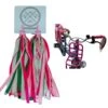 Entergoods® Stuurslingers - Fiets Versiering Kinderen - Stuurversiering Slingers - Handvat Streamers Voor Meisjes - Streamers Voor Jongens - Roze Groen Franjes - 2 Stuks - 24 CM - Stuurslingers Voor Kinderfiets -BASIL Verkoop 1200x1183 10