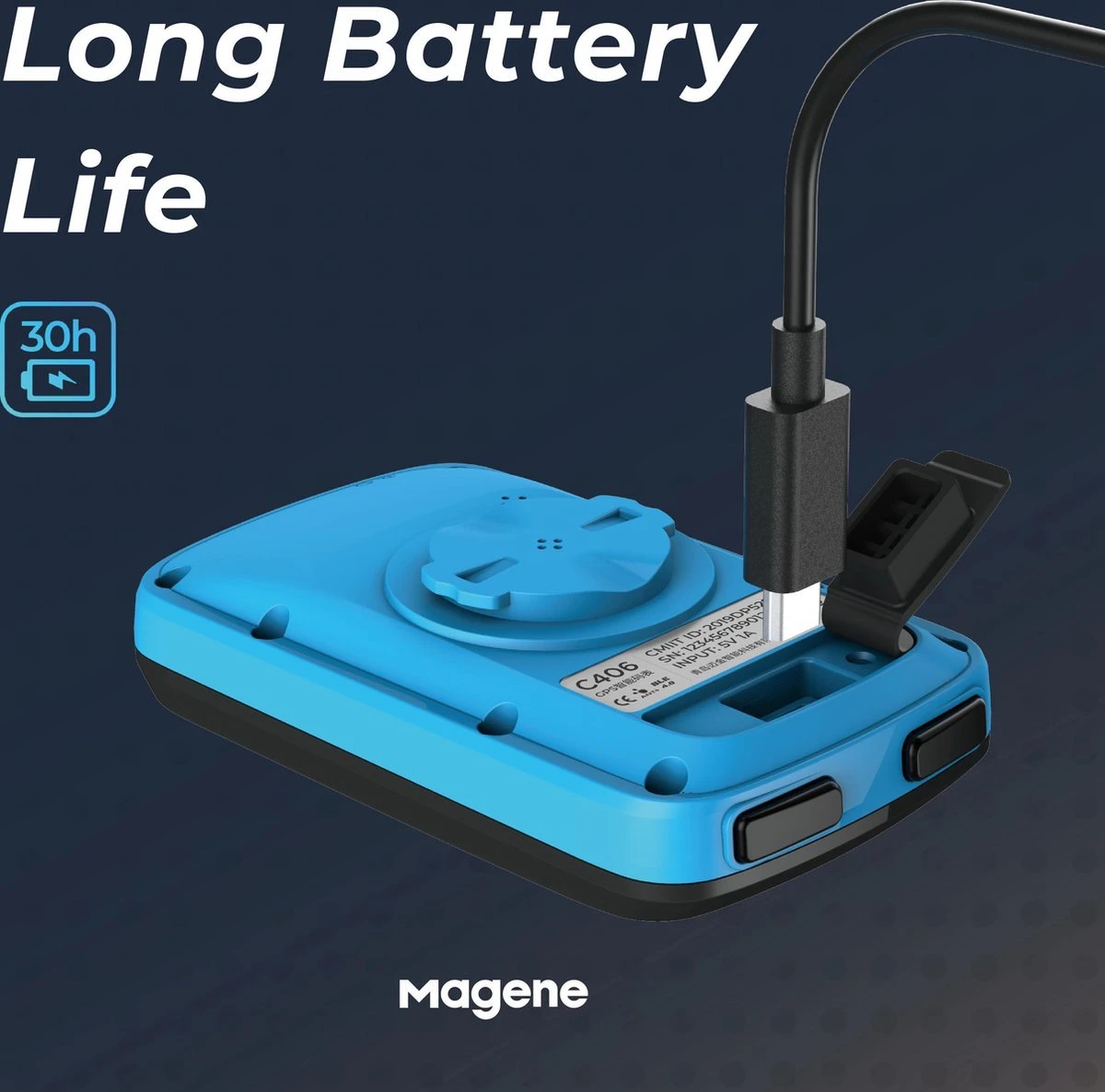 Magene C406 GPS Fietscomputer - Bluetooth - ANT+ - Inclusief Stuurhouder En Beschermhoes - Oranje 4 Magene C406 GPS Fietscomputer - Bluetooth - ANT+ - Inclusief Stuurhouder En Beschermhoes - Oranje - Afbeelding 4