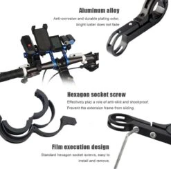 DrPhone EF1 – Verlengstuk Voor Fietsstuur – 20 CM Lang – Uitbreiding Frame – Gemakkelijk Te Installeren - Zwart -BASIL Verkoop 1200x1188 19