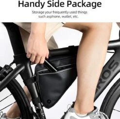 Merkloos Decopatent® PRO Fiets Frametas - Driehoek - Fietstas Voor Onder Fietsframe Tas - Waterdicht - Racefiets - Koersfiets - MTB - Ebike -BASIL Verkoop 1200x1189 2