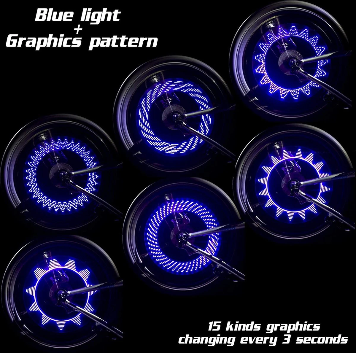 BOTC Fiets Ventiel LED Lampjes - Fietswielverlichting - Ventielbevestiging - Blauw - 1 Stuks - Incl. Batterijen 2 BOTC Fiets Ventiel LED Lampjes - Fietswielverlichting - Ventielbevestiging - Blauw - 1 Stuks - Incl. Batterijen - Afbeelding 2