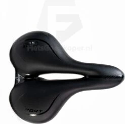 Voltano City / Tour Fietszadel - Comfortabel Gel Zadel - Met Uitsparing - Unisex - Zwart - Elastomeren Vering Voor Extra Comfort -BASIL Verkoop 1200x1190 9