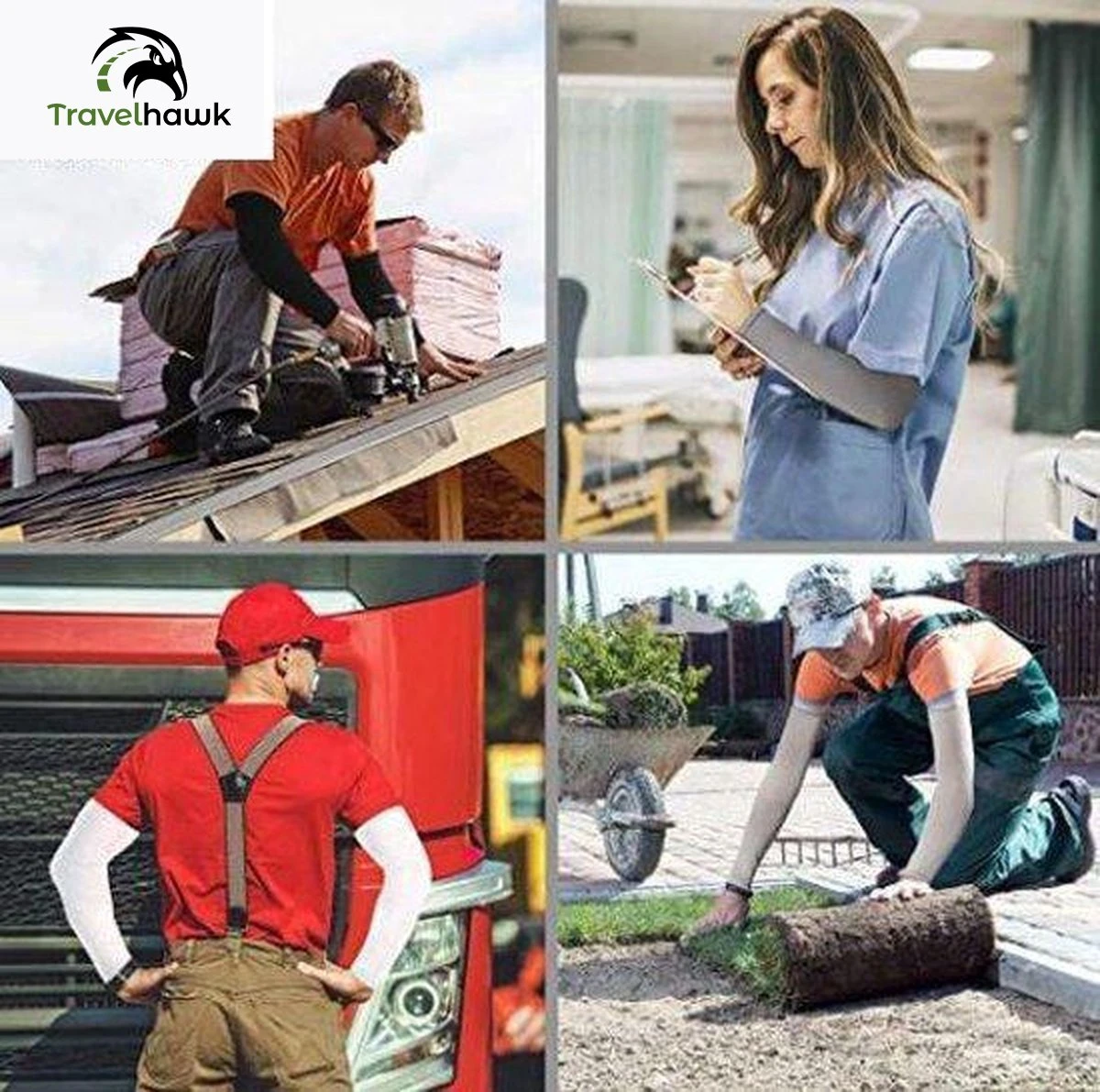 Travelhawk Arm Sleeve - Sleeve - Sleeves - Armstukken - Armstukken Wielrennen - Zonbescherming - 2 Stuks - Wit - Maat XL 3 Travelhawk Arm Sleeve - Sleeve - Sleeves - Armstukken - Armstukken Wielrennen - Zonbescherming - 2 Stuks - Wit - Maat XL - Afbeelding 3