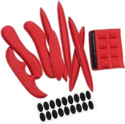 Merkloos Foam Pads Setje - Rood - Fietshelm Inleg Bescherming - Klittenband + Lijm - Inner Padding Voering Voor Helm - 27-delige Set -BASIL Verkoop 1200x1192 17
