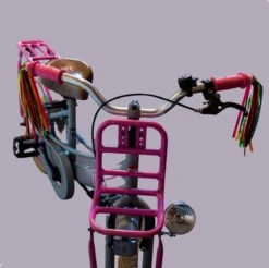 Entergoods® Stuurslingers - Fiets Versiering Kinderen - Stuurversiering Slingers - Handvat Streamers Voor Meisjes - Streamers Voor Jongens - Groen Oranje Paarse Franjes - 2 Stuks - 24 CM - Stuurslingers Voor Kinderfiets -BASIL Verkoop 1200x1193 11