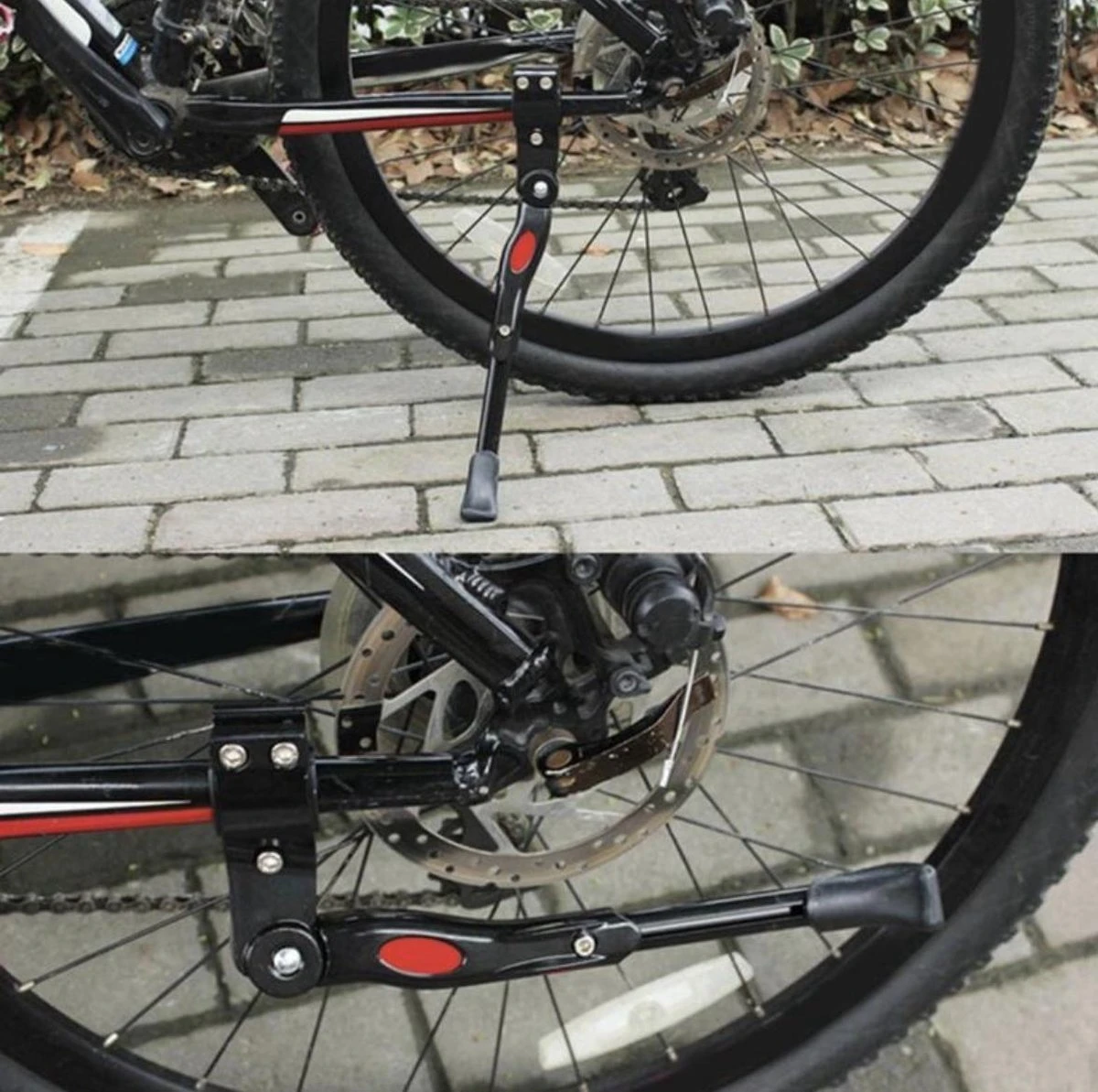 Ekkong - Fietsstandaard Enkel 26 Cm Zijstandaard Aluminium Roestvrij Fiets Mountainbikes Makkelijk - Mountainbike Standaard Universeel - MTB Kickstand 4 Ekkong - Fietsstandaard Enkel 26 Cm Zijstandaard Aluminium Roestvrij Fiets Mountainbikes Makkelijk - Mountainbike Standaard Universeel - MTB Kickstand - Afbeelding 4