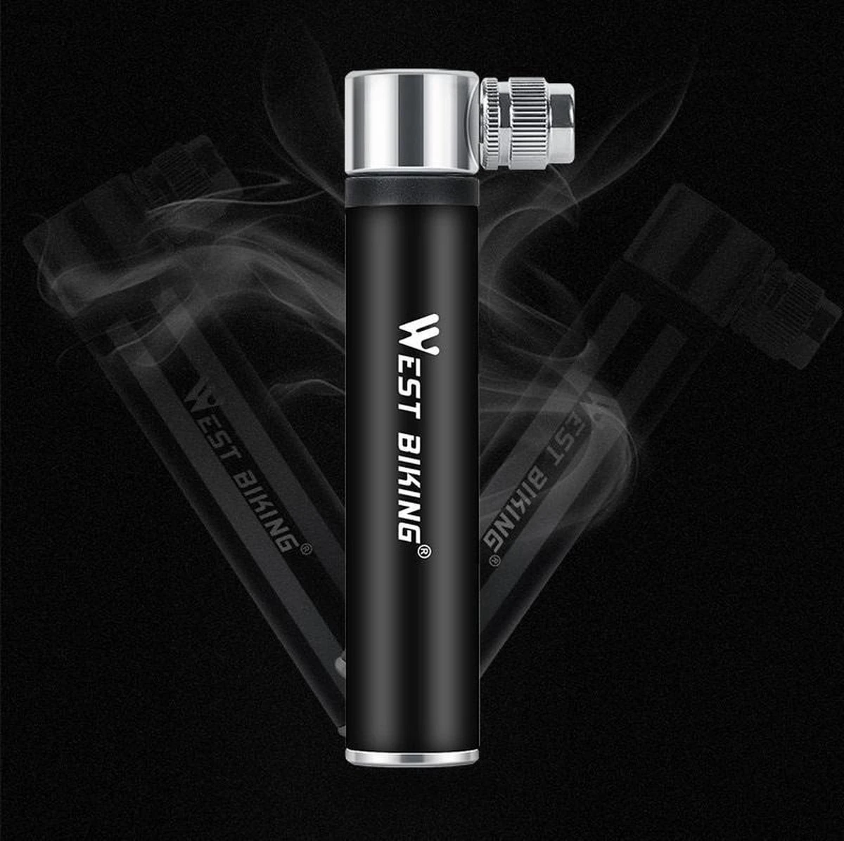 Merkloos Mini Fietspomp - Dunlop Presta Frans Hollands Auto Ventipel - Hoge Druk Handpomp 4 Merkloos Mini Fietspomp - Dunlop Presta Frans Hollands Auto Ventipel - Hoge Druk Handpomp - Afbeelding 4