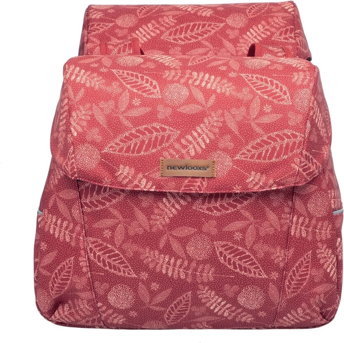New Looxs Forest Joli Dubbele Fietstas - 37 Liter - Rood 3 New Looxs Forest Joli Dubbele Fietstas - 37 Liter - Rood - Afbeelding 3