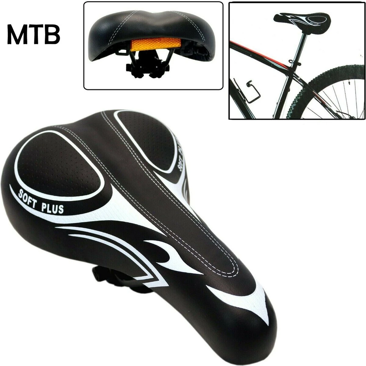 Merkloos Racefiets Zadel ATB/MTB - Fietszadel - Unisex Dames / Heren - Extra Comfortabel - Ventilered Met Stuituitsparing - Fiets Zadel - Fietszadel - Comfort Fietszadel - Met Gel Voor Extra Comfort -MTB Mountainbike Sport Gel Zadel - Sportfiets Fietszadel 2 Merkloos Racefiets Zadel ATB/MTB - Fietszadel - Unisex Dames / Heren - Extra Comfortabel - Ventilered Met Stuituitsparing - Fiets Zadel - Fietszadel - Comfort Fietszadel - Met Gel Voor Extra Comfort -MTB Mountainbike Sport Gel Zadel - Sportfiets Fietszadel - Afbeelding 2