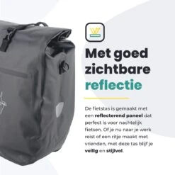 Voltano Luxe Fietstas Greek 28L - Enkele Pakaftas - Zwart Met Motief - 100% Waterdicht - Gratis Schouderband 25 Voltano Luxe Fietstas Greek 28L - Enkele Pakaftas - Zwart Met Motief - 100% Waterdicht - Gratis Schouderband -BASIL Verkoop 1200x1199 7