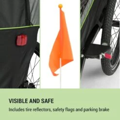 Klarfit Kiddy King Fietskar Voor Kinderen - Fietsaanhanger Voor 1 Tot 2 Kinderen Vanaf 12 Maanden - Joggerbuggy - Met Gaas En Regehoes - Inclusief Opbergruimte -BASIL Verkoop 1200x1200 1018