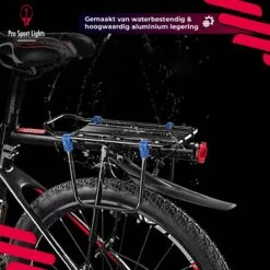 Mountainbike Bagagedrager En Spatbord - Fiets Rek Achter Met QR - Pro Sport Lights - MTB/ Racefiets Fietszadeldrager -BASIL Verkoop 1200x1200 1098