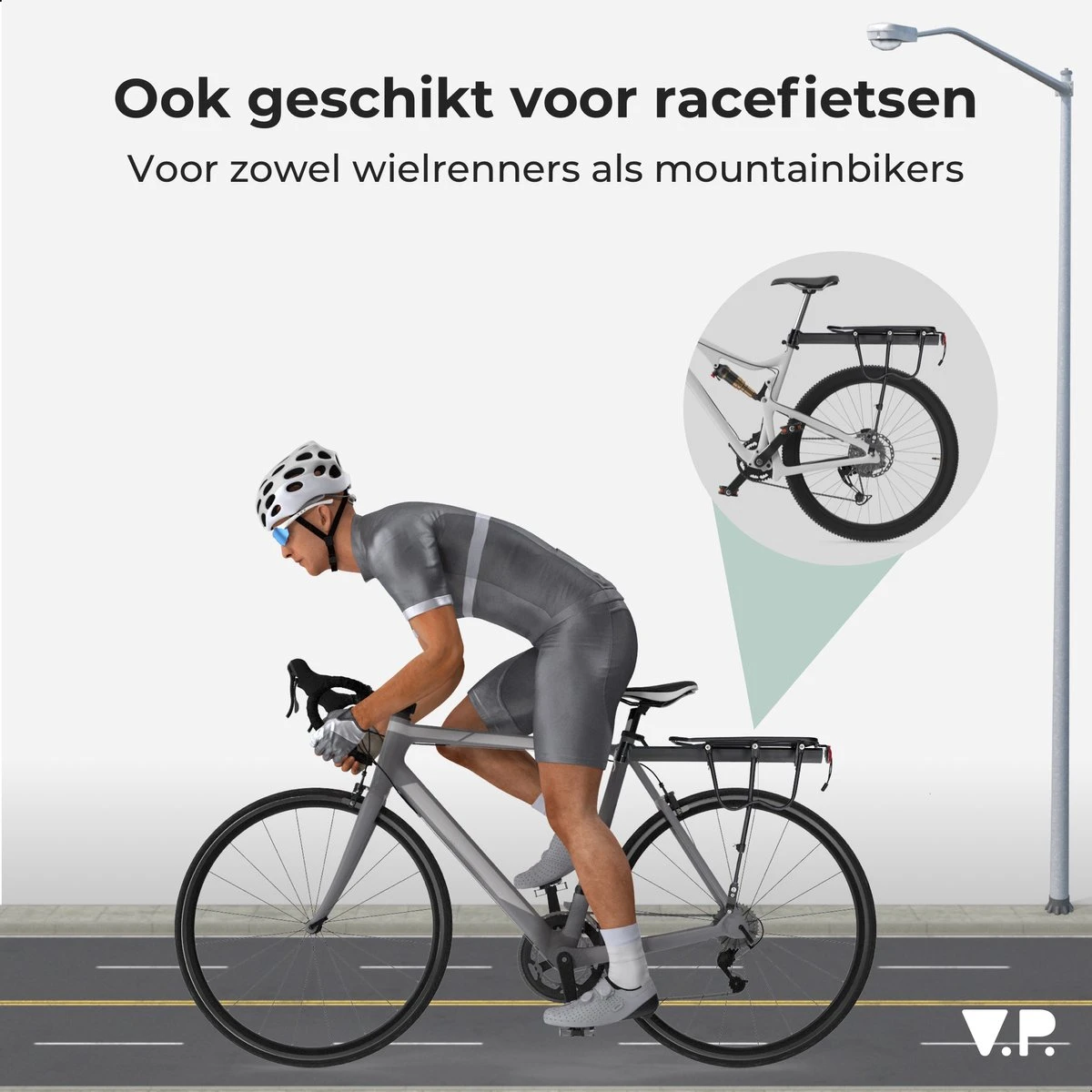 V.P.®Quick Release Bagagedrager Fiets – Opzetdrager & Bagagedrager Mountainbike – Mountainbike Accesoires Bagagedragerplaat – Bagagedrager – Bagagedragers 3 V.P.®Quick Release Bagagedrager Fiets – Opzetdrager & Bagagedrager Mountainbike – Mountainbike Accesoires Bagagedragerplaat – Bagagedrager – Bagagedragers - Afbeelding 3