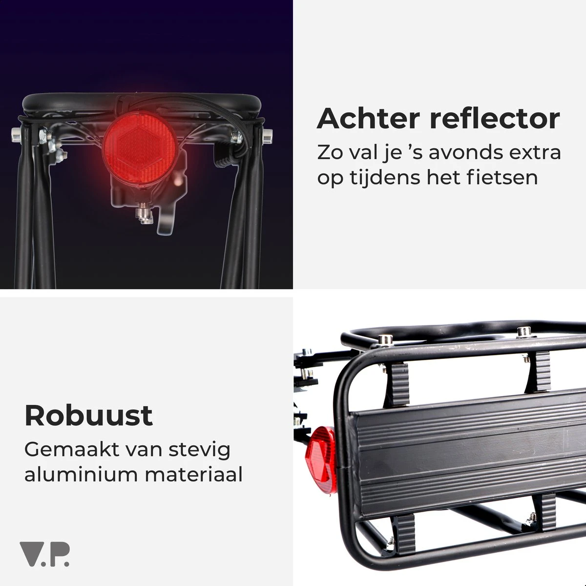 V.P.®Quick Release Bagagedrager Fiets – Opzetdrager & Bagagedrager Mountainbike – Mountainbike Accesoires Bagagedragerplaat – Bagagedrager – Bagagedragers 6 V.P.®Quick Release Bagagedrager Fiets – Opzetdrager & Bagagedrager Mountainbike – Mountainbike Accesoires Bagagedragerplaat – Bagagedrager – Bagagedragers - Afbeelding 6