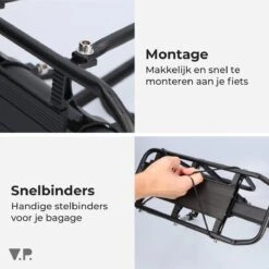 V.P.®Quick Release Bagagedrager Fiets – Opzetdrager & Bagagedrager Mountainbike – Mountainbike Accesoires Bagagedragerplaat – Bagagedrager – Bagagedragers 16 V.P.®Quick Release Bagagedrager Fiets – Opzetdrager & Bagagedrager Mountainbike – Mountainbike Accesoires Bagagedragerplaat – Bagagedrager – Bagagedragers -BASIL Verkoop 1200x1200 1115