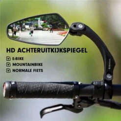 Esioh® Verstelbare Fietsspiegel Rechts Ebike Op Stuur - Achteruitkijkspiegel Fiets – Zijspiegel Fiets 360 ° Draaibaar - Zwart -BASIL Verkoop 1200x1200 1183